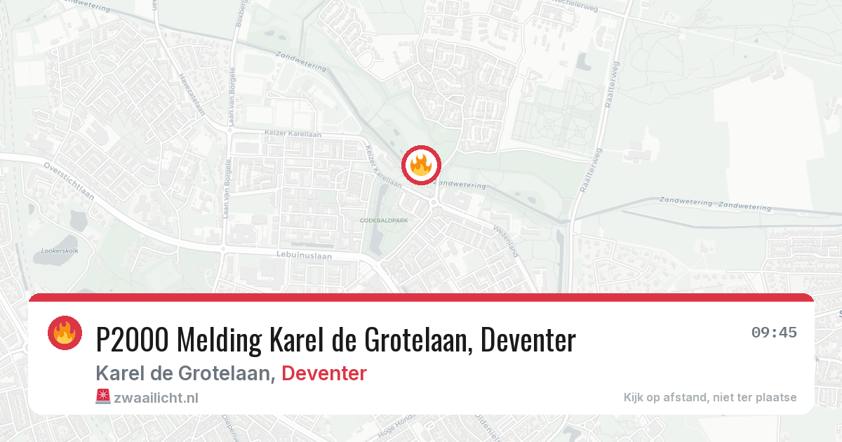 P2000 Melding Karel de Grotelaan, Deventer — 28 jun 2026