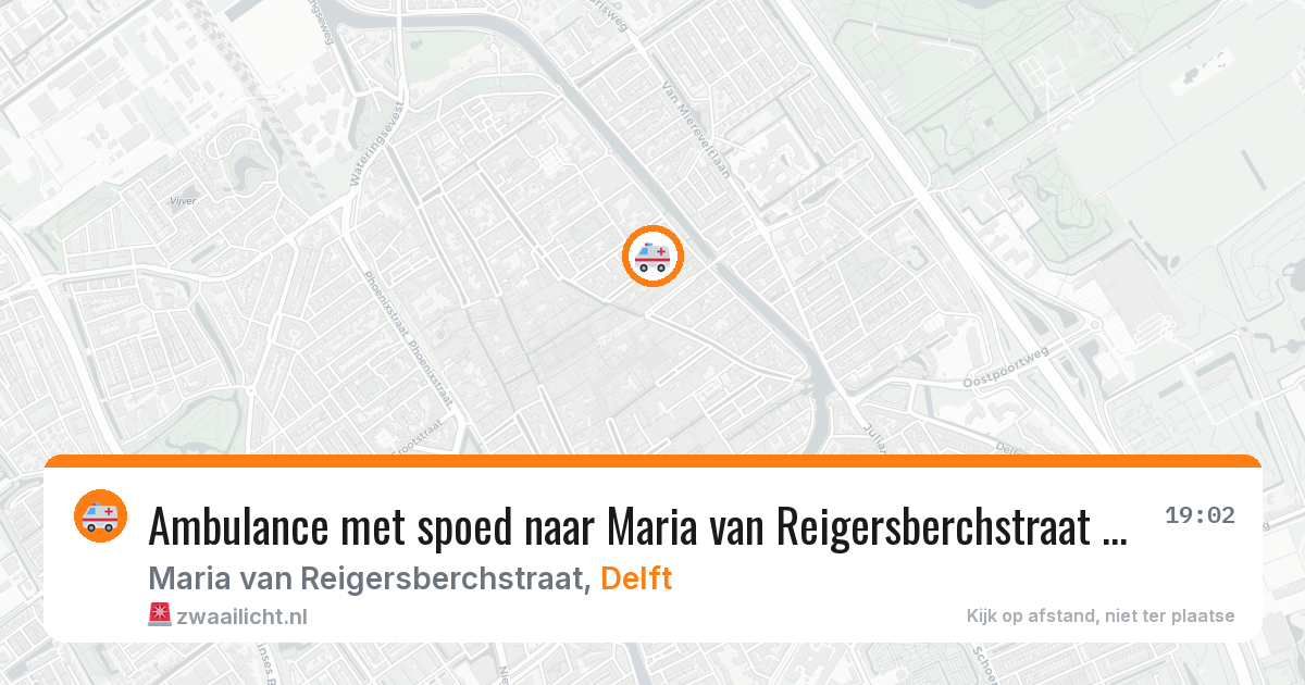 Ambulance met spoed naar Maria van Reigersberchstraat in Delft — 31 mrt 2026