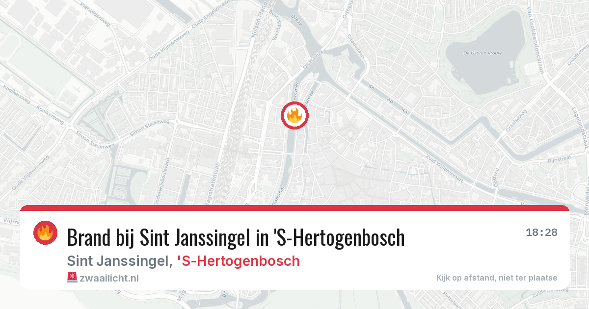 Brand bij Sint Janssingel in 'S-Hertogenbosch — 1 jul 2026