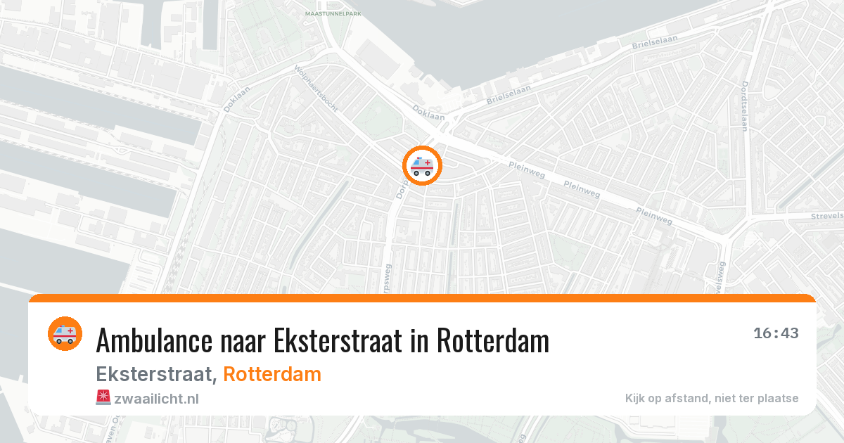 Ambulance naar Eksterstraat in Rotterdam — 31 jul 2026