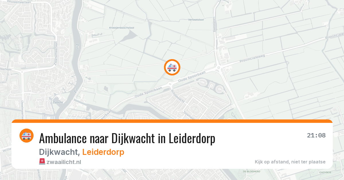 Ambulance naar Dijkwacht in Leiderdorp — 12 aug 2026