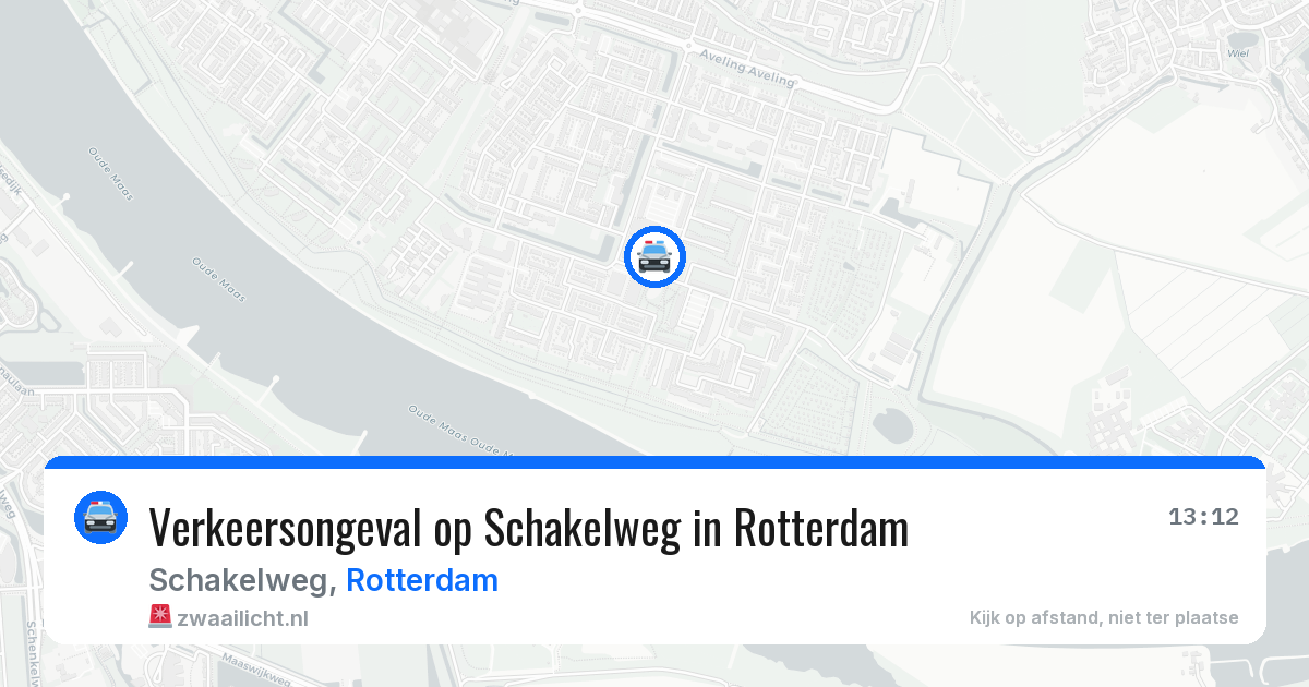 Verkeersongeval op Schakelweg in Rotterdam — 23 apr 2026