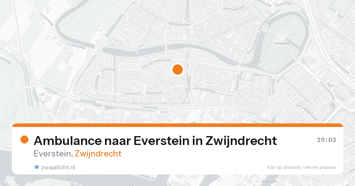 Ambulance naar Everstein in Zwijndrecht — 28 mei 2026