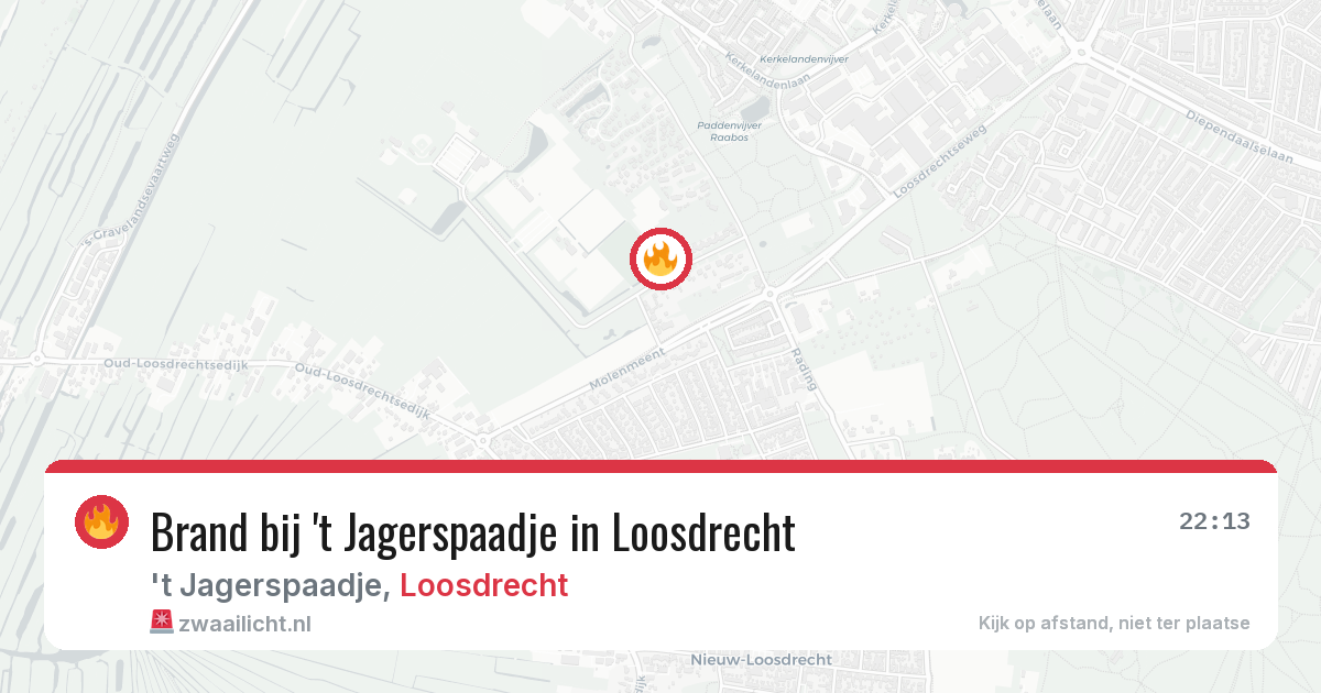 Brand bij 't Jagerspaadje in Loosdrecht — 21 jul 2026