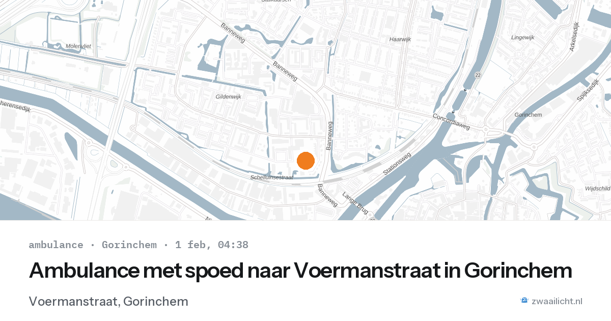 Ambulance met spoed naar Voermanstraat in Gorinchem — 1 feb 2026