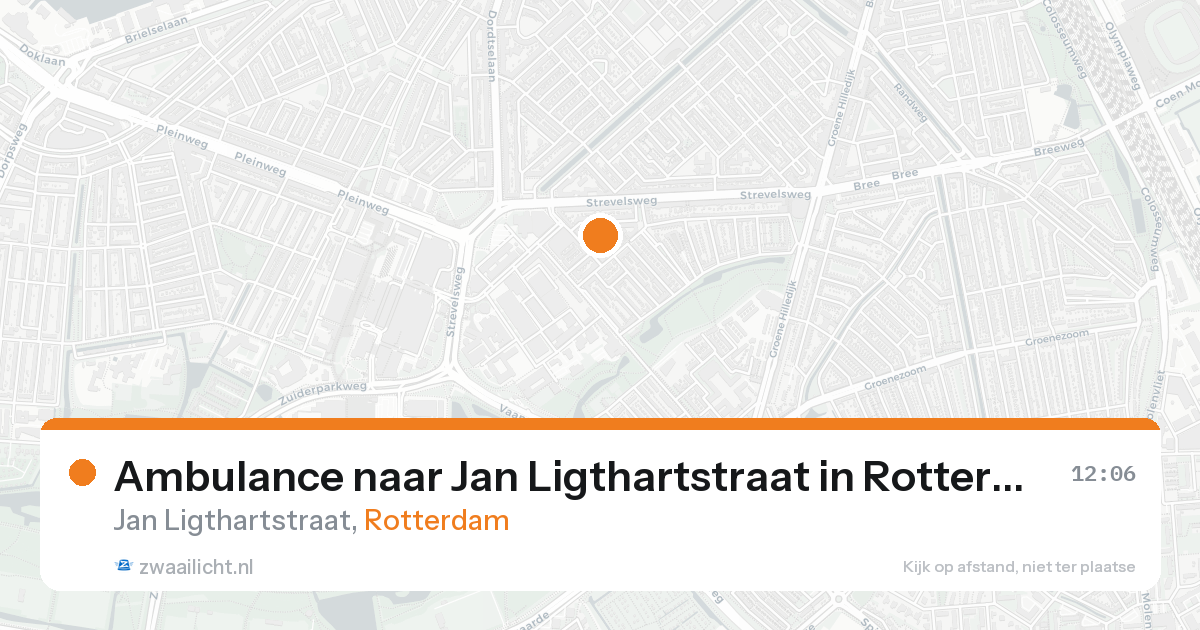 Ambulance naar Jan Ligthartstraat in Rotterdam — 7 feb 2026