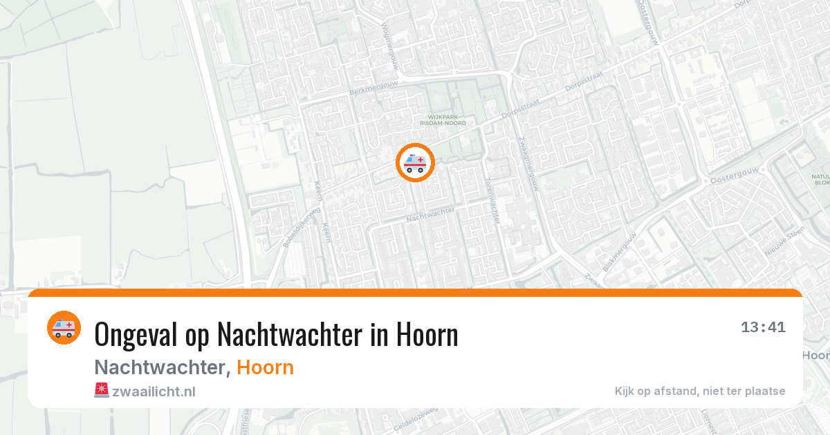Ongeval op Nachtwachter in Hoorn — 7 apr 2026