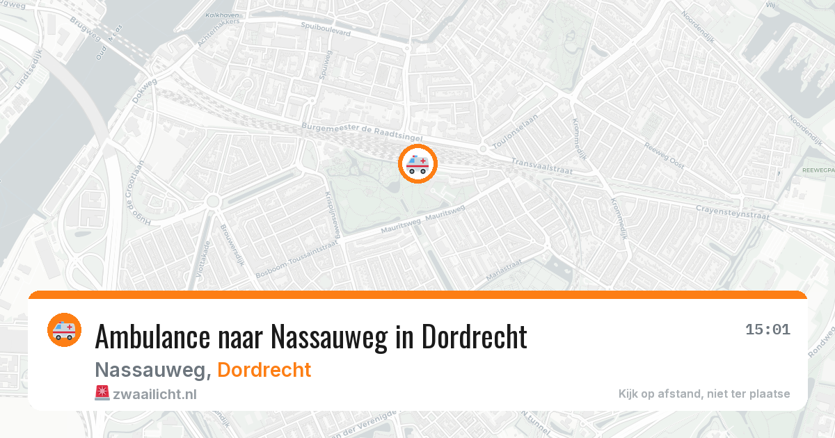 Ambulance naar Nassauweg in Dordrecht — 30 jan 2026