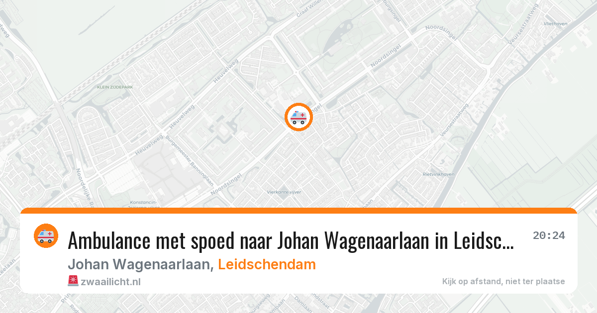 Ambulance met spoed naar Johan Wagenaarlaan in Leidschendam — 18 mei 2026