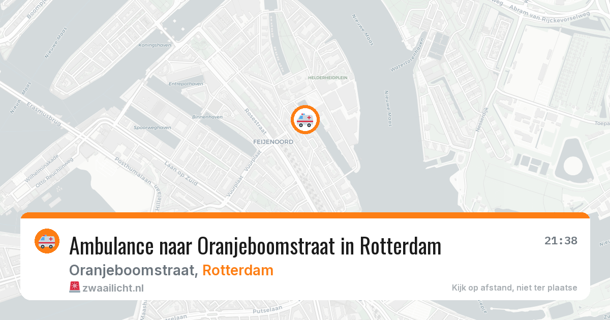 Ambulance naar Oranjeboomstraat in Rotterdam — 13 apr 2026