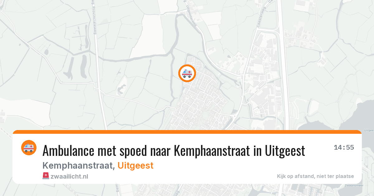 Ambulance met spoed naar Kemphaanstraat in Uitgeest — 9 apr 2026