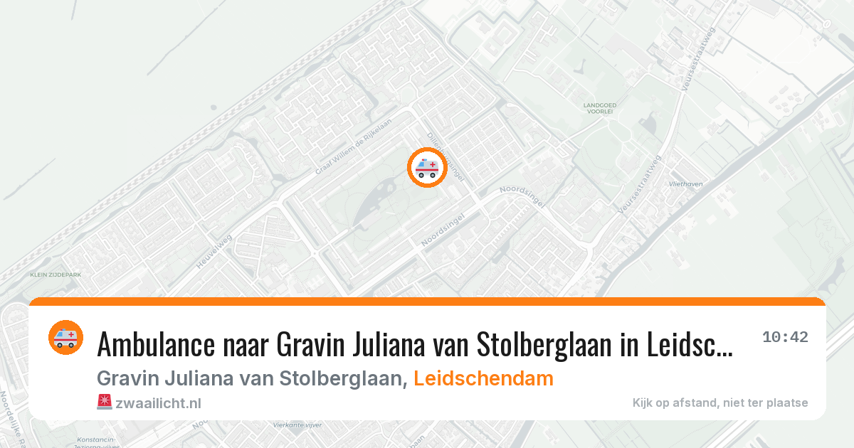 Ambulance naar Gravin Juliana van Stolberglaan in Leidschendam — 13 aug 2026