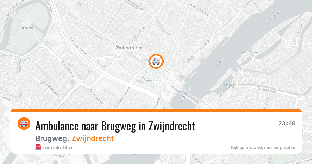 Ambulance naar Brugweg in Zwijndrecht — 10 jul 2026