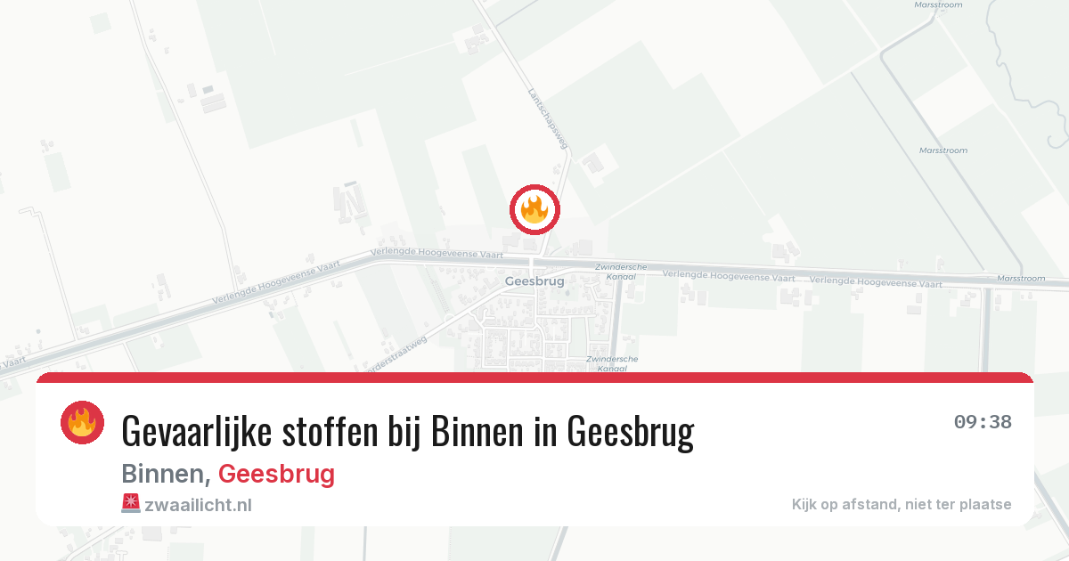 Gevaarlijke stoffen bij Binnen in Geesbrug — 2 apr 2026
