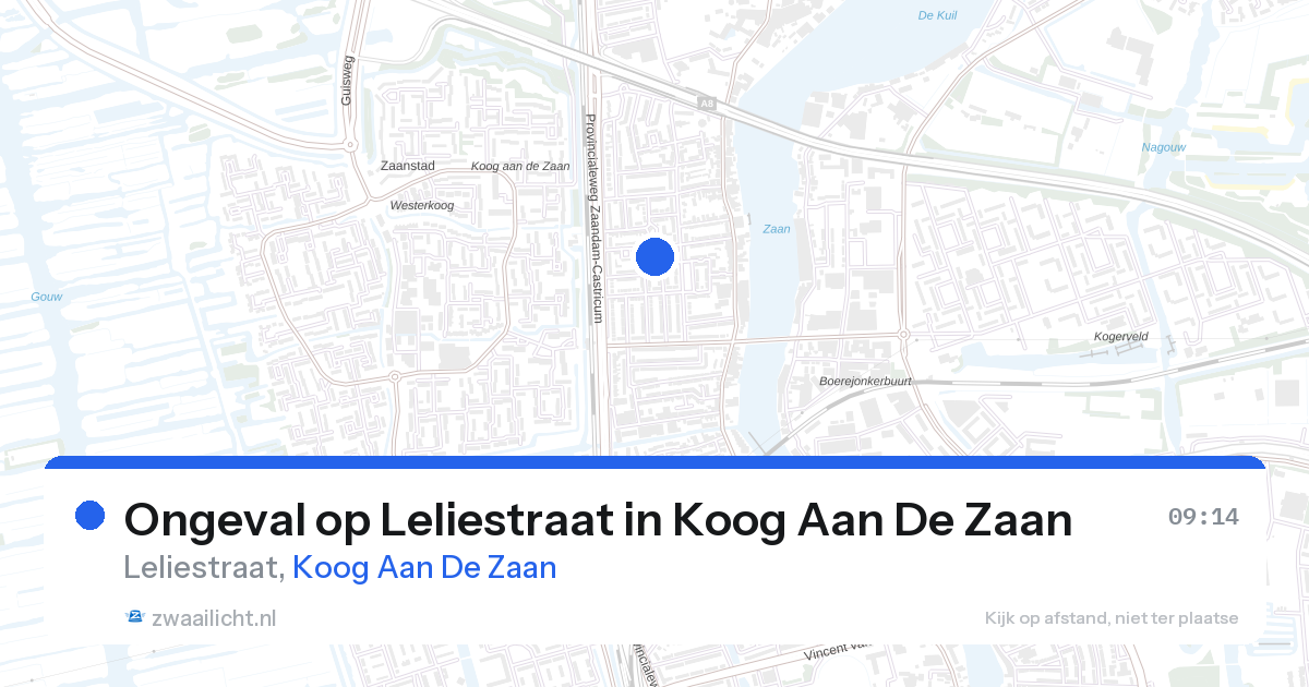 Ongeval op Leliestraat in Koog Aan De Zaan — 27 aug 2026