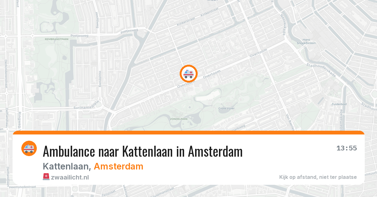 Ambulance naar Kattenlaan in Amsterdam — 22 mrt 2026