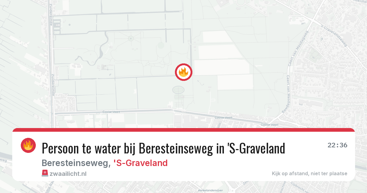 Persoon te water bij Beresteinseweg in 'S-Graveland — 20 feb 2026