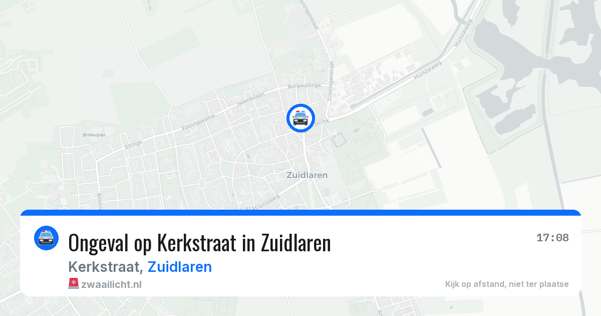 Ongeval op Kerkstraat in Zuidlaren — 30 jun 2026