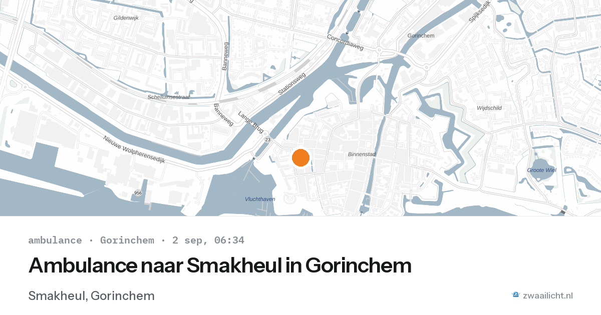 Ambulance naar Smakheul in Gorinchem — 2 sep 2026