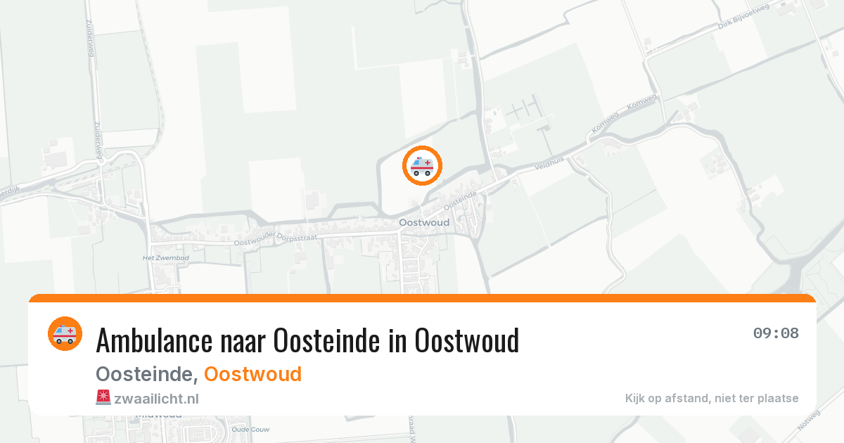 Ambulance naar Oosteinde in Oostwoud — 16 feb 2026