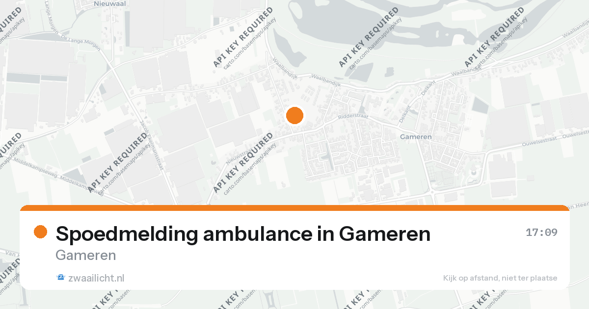Spoedmelding ambulance in Gameren — 25 aug 2026