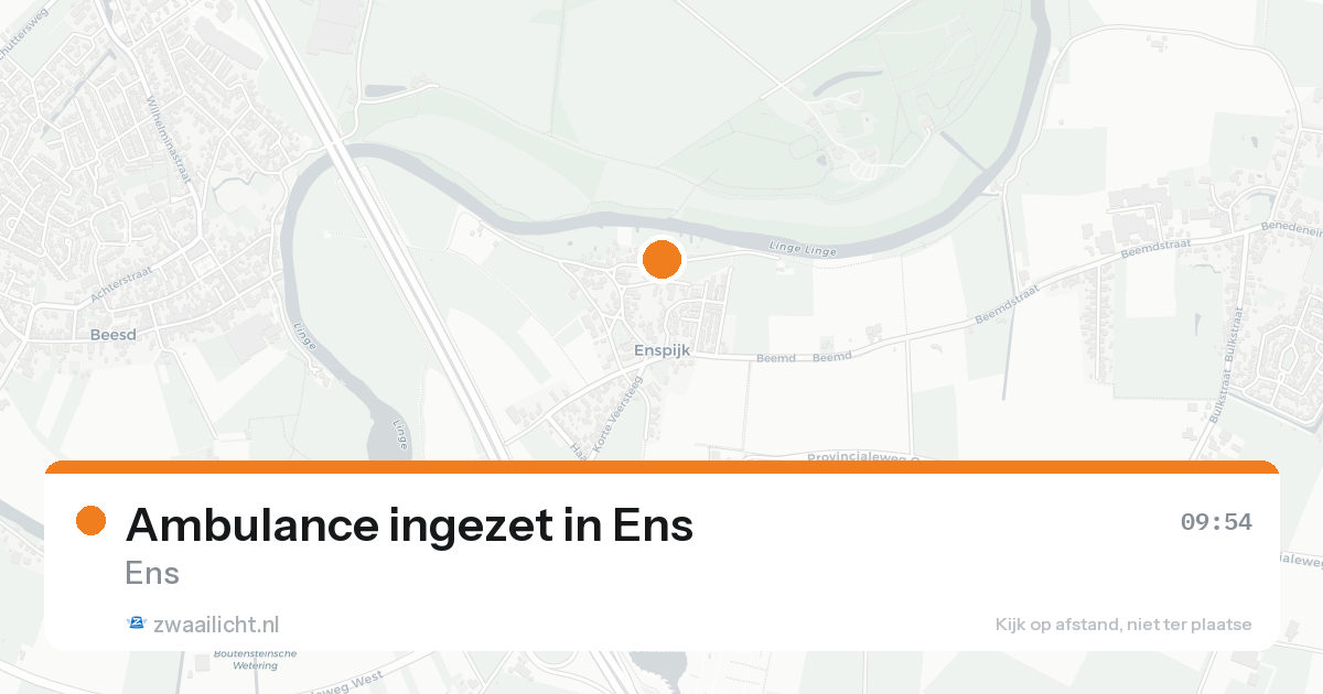 Ambulance ingezet in Ens — 7 feb 2026