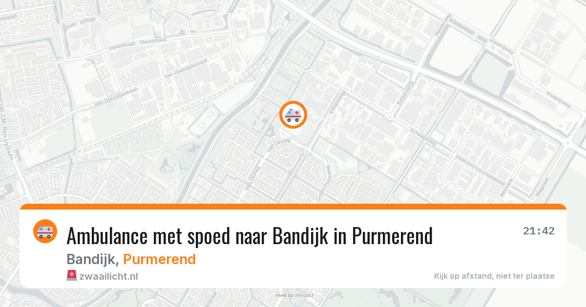 Ambulance met spoed naar Bandijk in Purmerend — 26 jan 2026