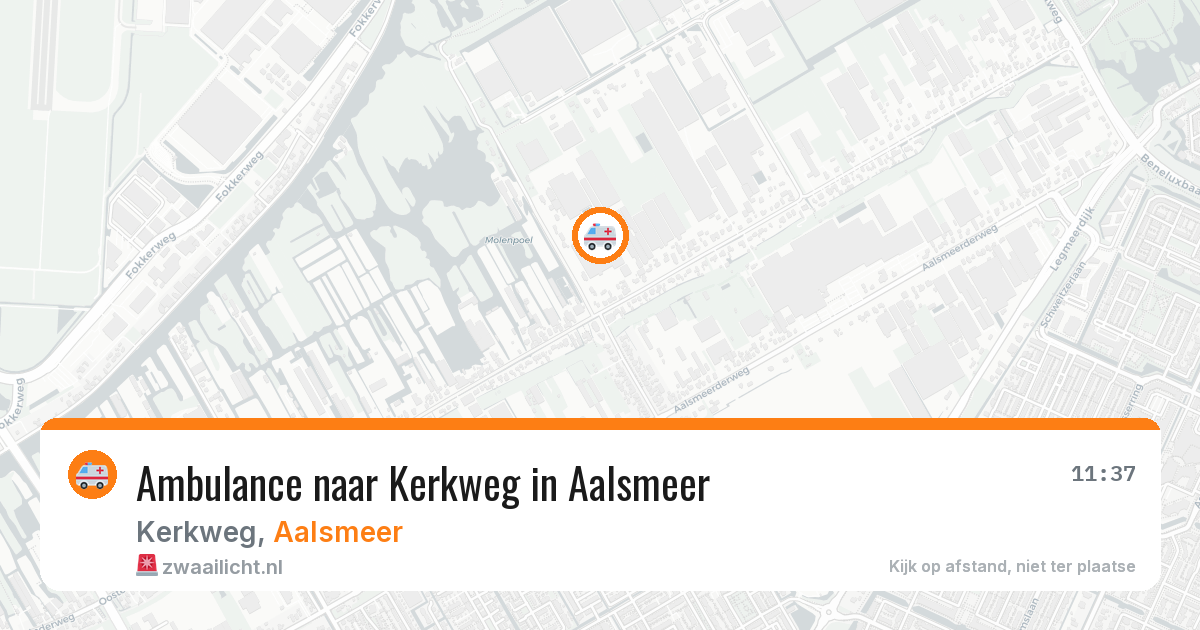 Ambulance naar Kerkweg in Aalsmeer — 6 aug 2026