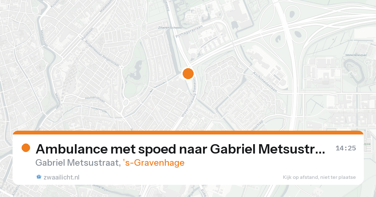 Ambulance met spoed naar Gabriel Metsustraat in 's-Gravenhage — 7 feb 2026