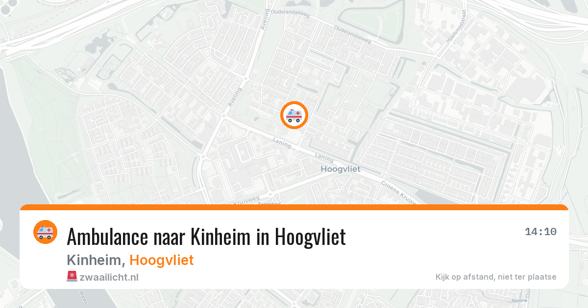 Ambulance naar Kinheim in Hoogvliet — 20 apr 2026
