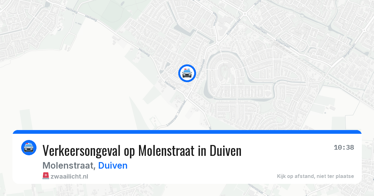Verkeersongeval op Molenstraat in Duiven — 10 jul 2026