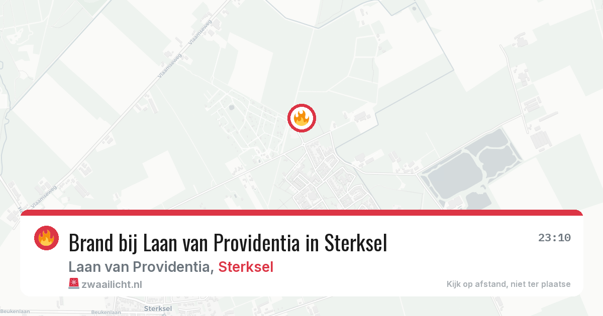 Brand bij Laan van Providentia in Sterksel — 22 feb 2026