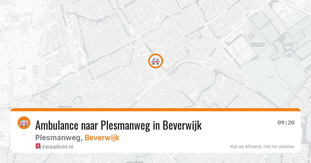Ambulance naar Plesmanweg in Beverwijk — 22 mei 2026