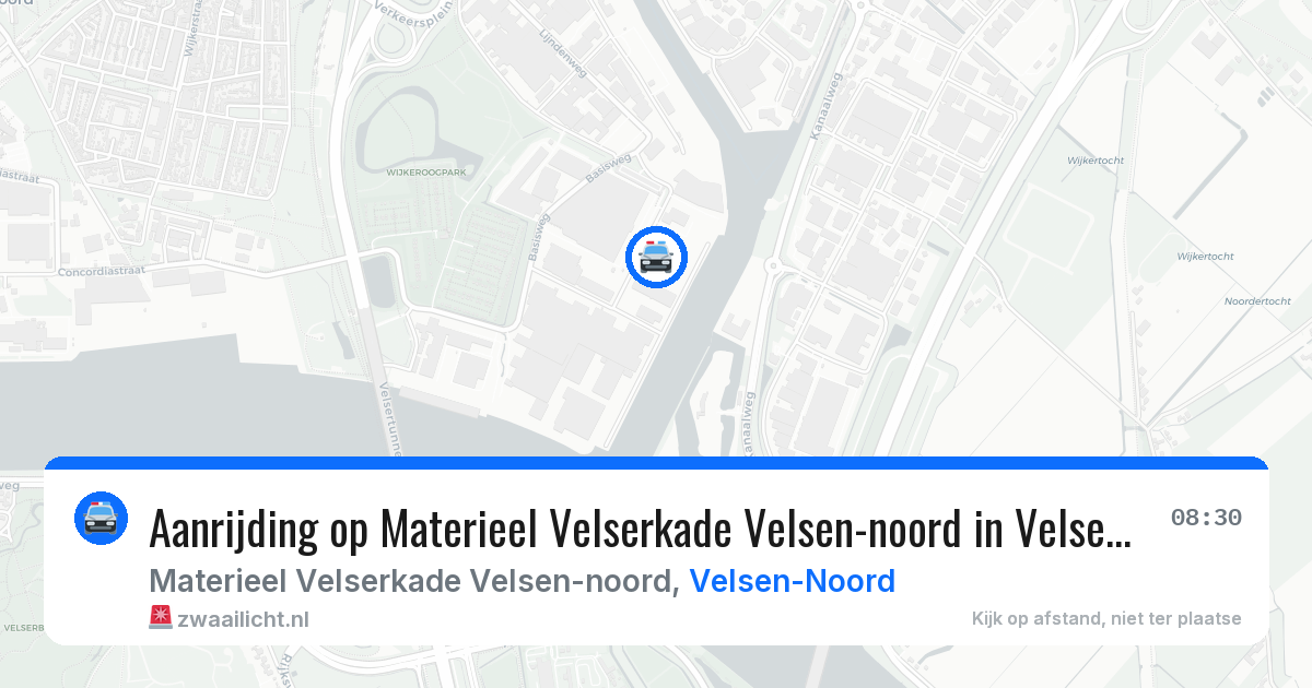 Aanrijding op Materieel Velserkade Velsen-noord in Velsen-Noord — 23 mrt 2026