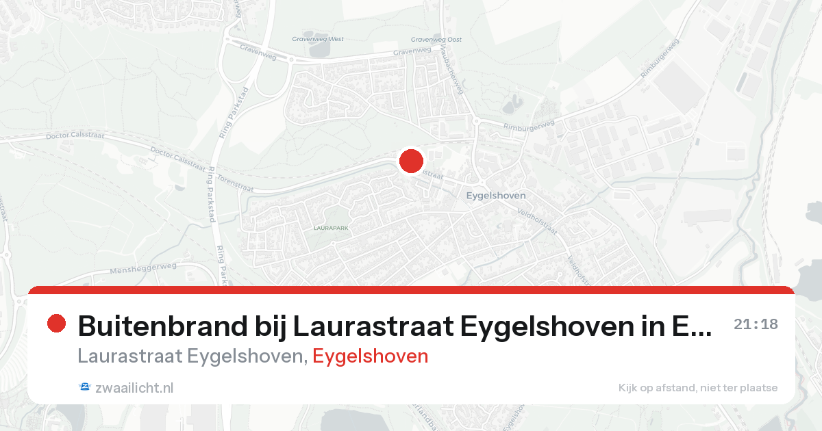 Buitenbrand bij Laurastraat Eygelshoven in Eygelshoven — 13 aug 2026
