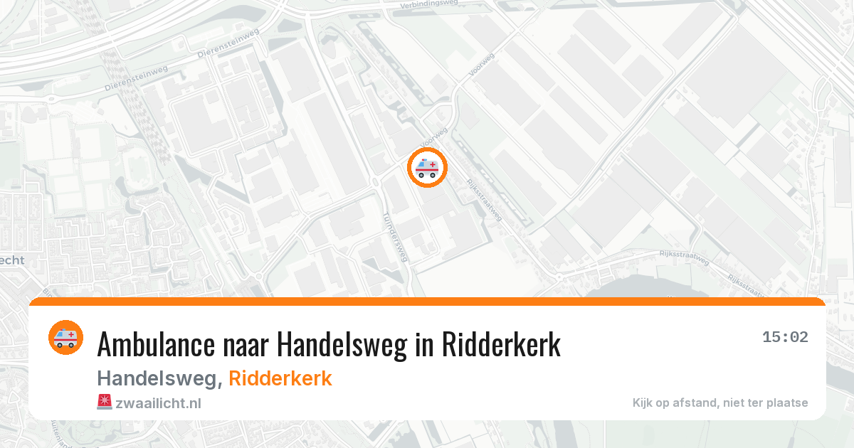 Ambulance naar Handelsweg in Ridderkerk — 23 jun 2026