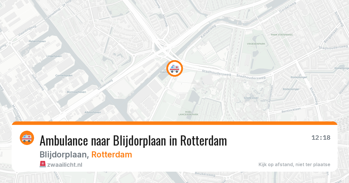 Ambulance naar Blijdorplaan in Rotterdam — 6 apr 2026