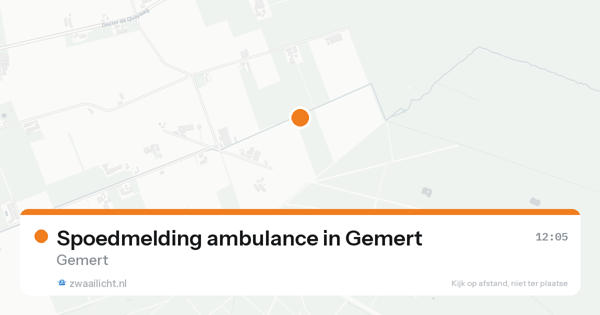 Spoedmelding ambulance in Gemert — 30 jun 2026