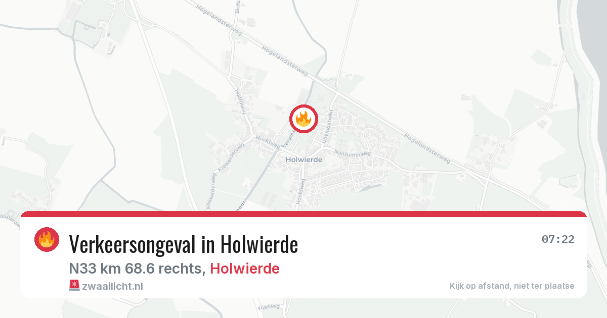 Verkeersongeval in Holwierde — 26 mei 2026