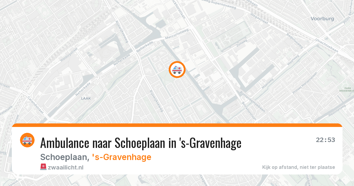 Ambulance naar Schoeplaan in 's-Gravenhage — 13 aug 2026