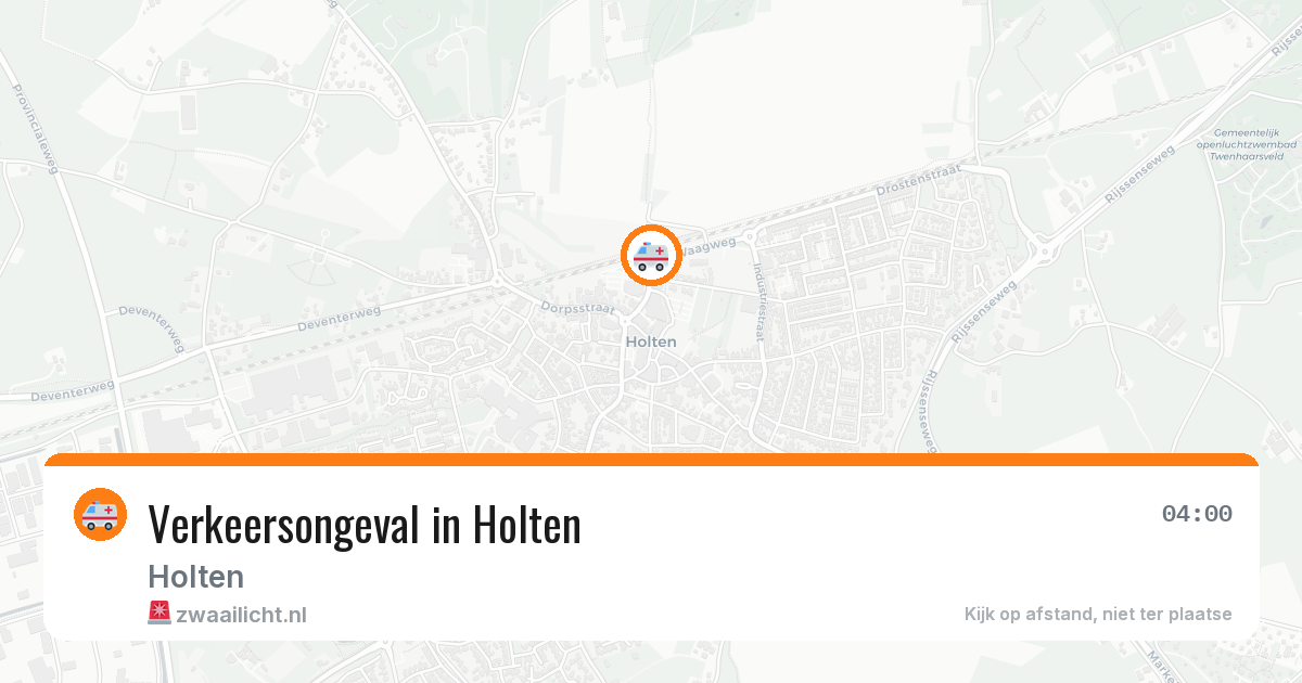 Verkeersongeval in Holten — 4 jul 2026