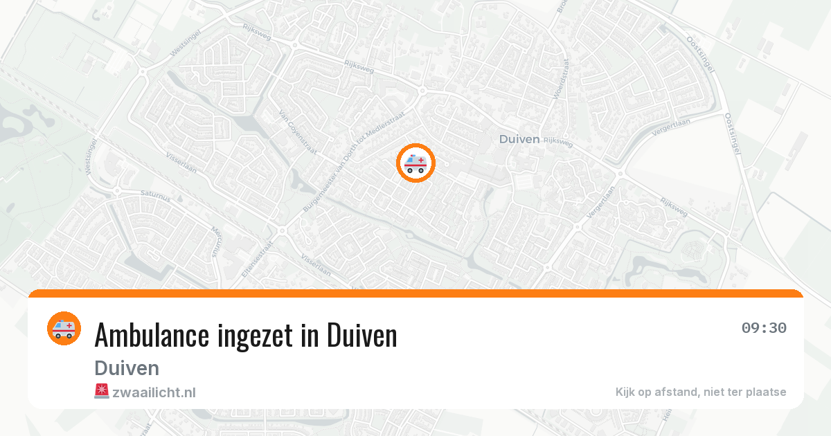 Ambulance ingezet in Duiven — 11 aug 2026