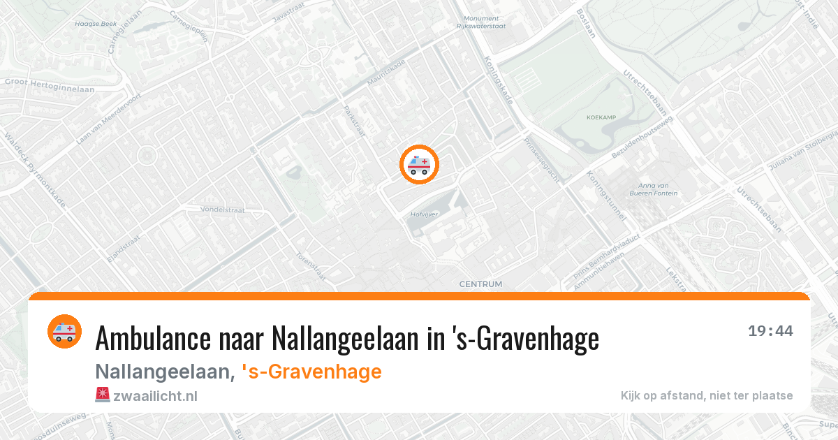Ambulance naar Nallangeelaan in 's-Gravenhage — 26 apr 2026