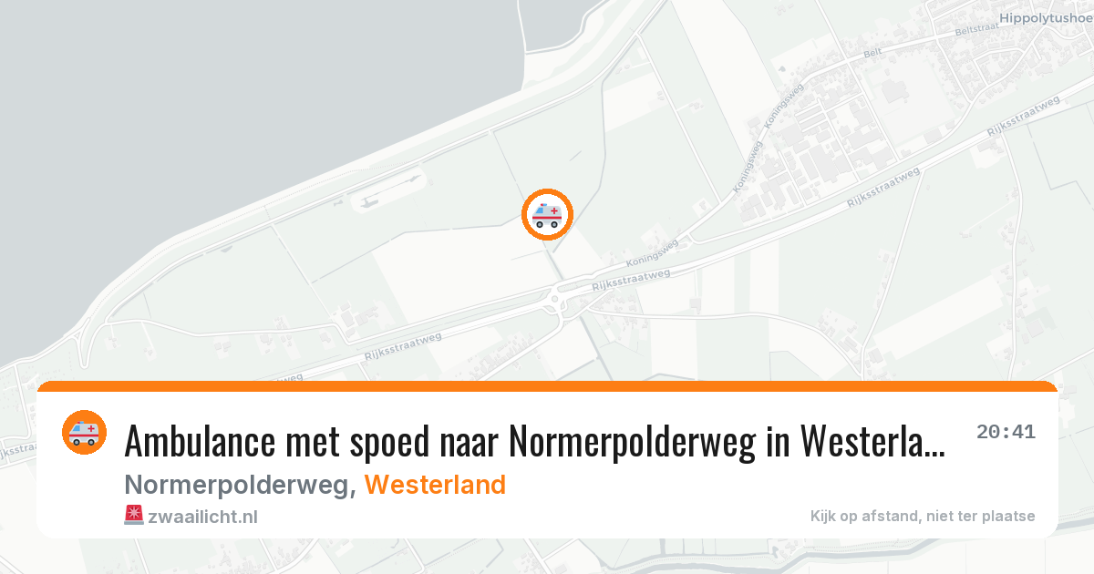 Ambulance met spoed naar Normerpolderweg in Westerland — 24 jan 2026