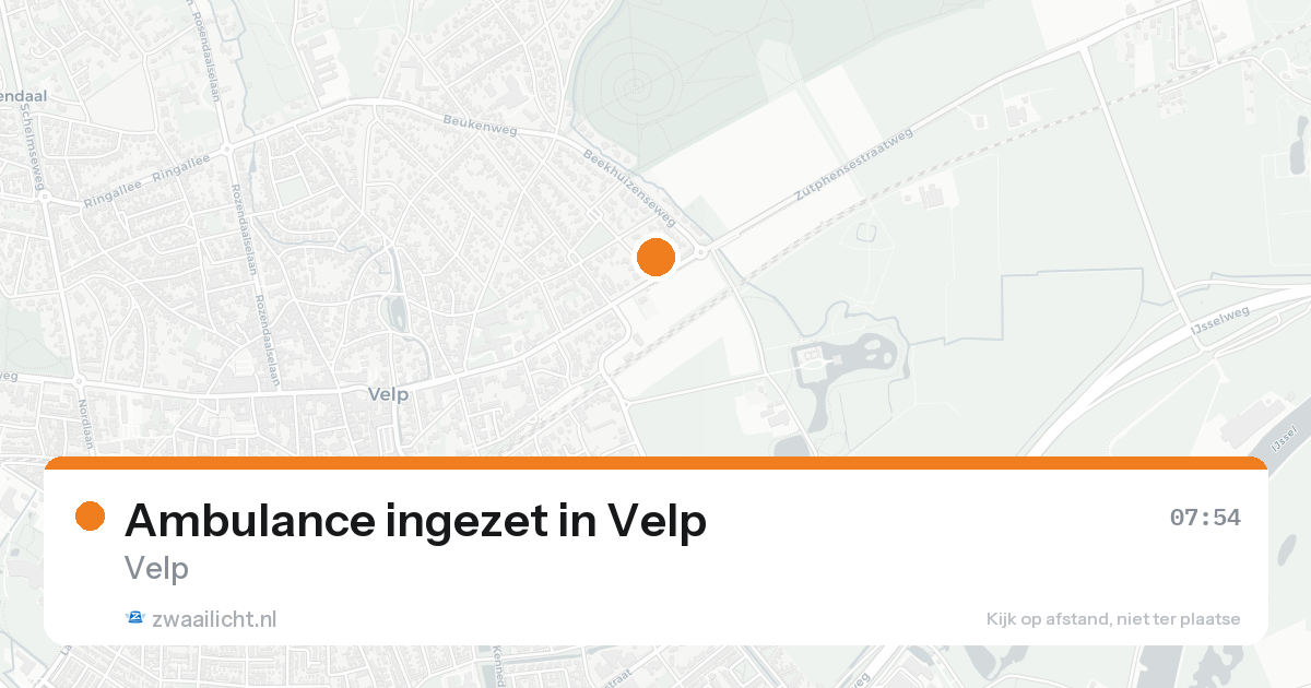 Ambulance ingezet in Velp — 15 aug 2026