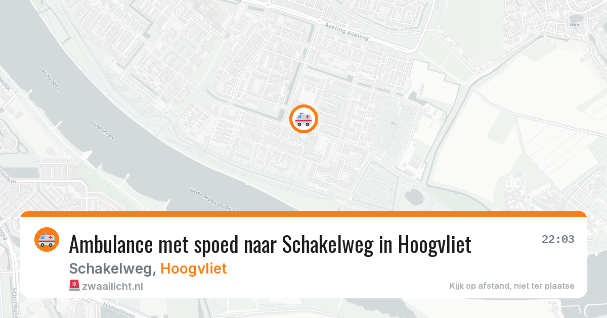Ambulance met spoed naar Schakelweg in Hoogvliet — 7 aug 2026