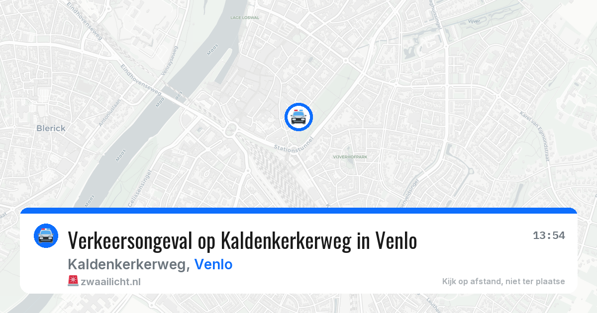 Verkeersongeval op Kaldenkerkerweg in Venlo — 18 jun 2026
