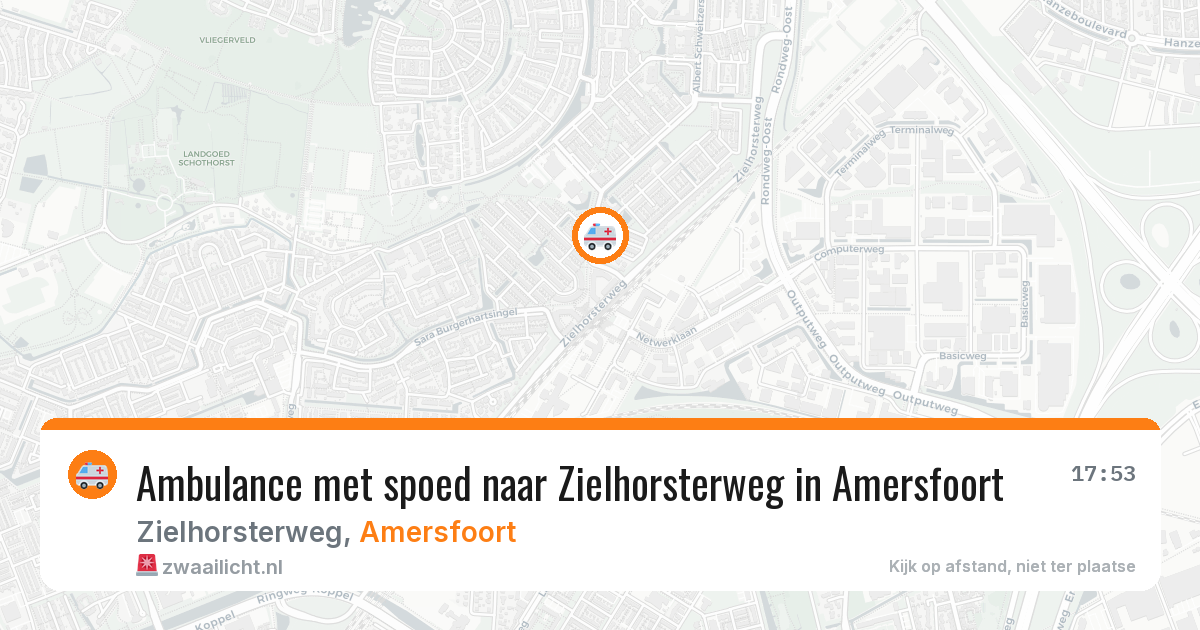 Ambulance met spoed naar Zielhorsterweg in Amersfoort — 2 mrt 2026