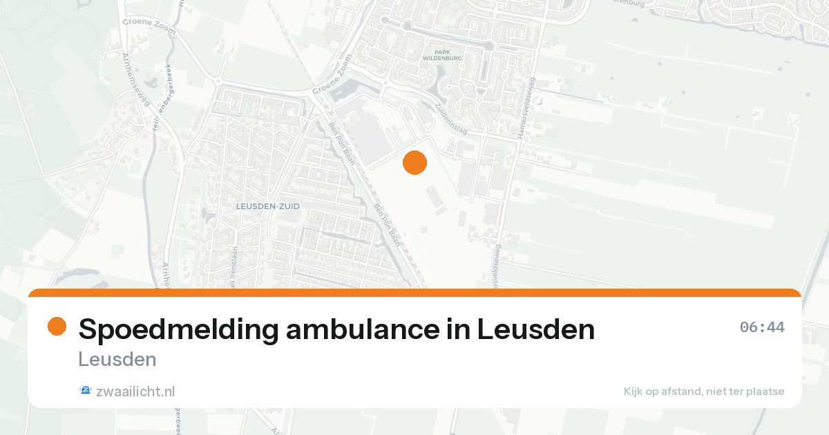Spoedmelding ambulance in Leusden — 8 feb 2026