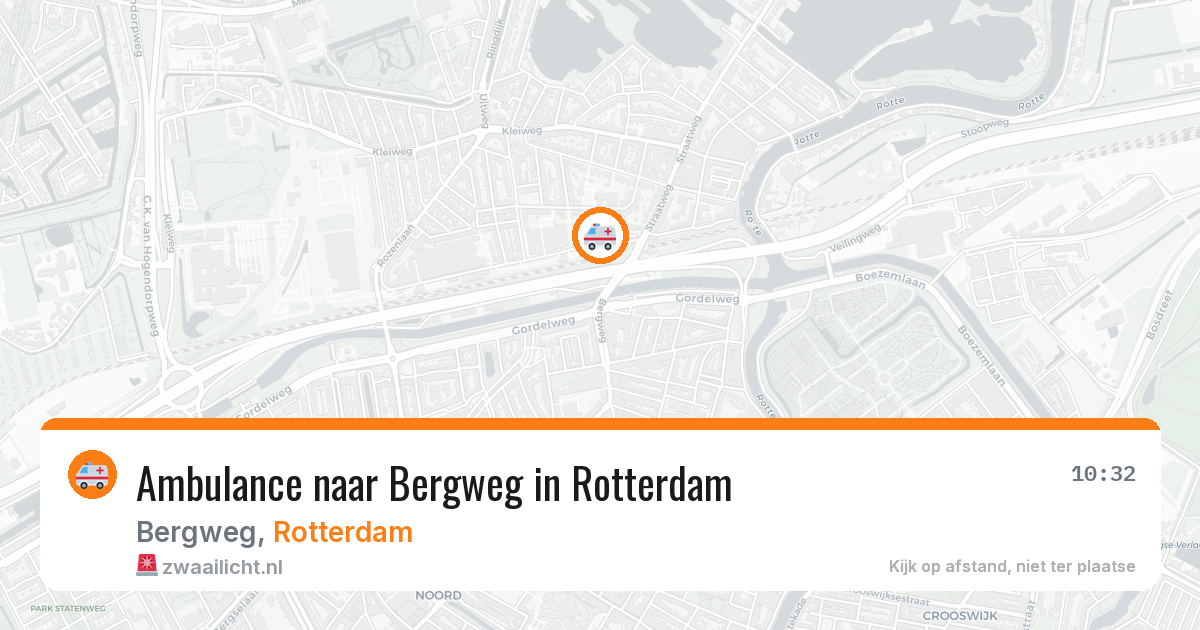 Ambulance naar Bergweg in Rotterdam — 6 mrt 2026